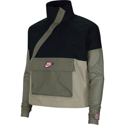 nike women's sportswear colorblocked woven jacket