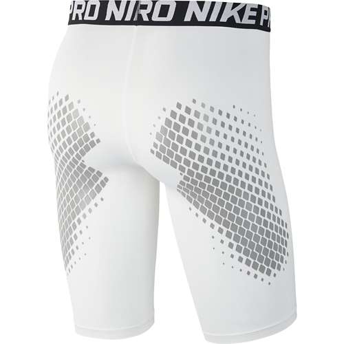 NIKE Boys' Pro Heist Dri-FIT Baseball Sliding Shorts (White/Grey,X