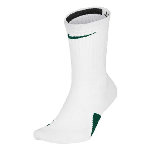 Nike Elite Crew Basketball Socks Black / White - White