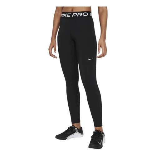 Women's Nike Pro Mid-Rise Mesh-Paneled Tights