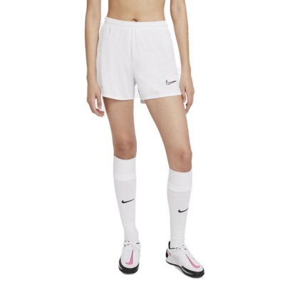 white nike soccer shorts womens