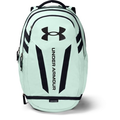 teal and black under armour backpack