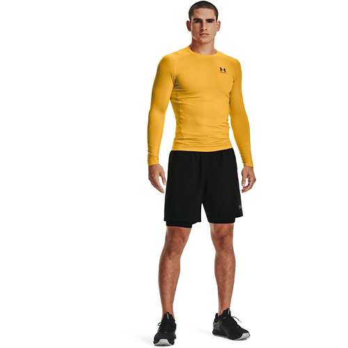 Under Armour Heatgear Armour Stretch Compression Short Yellow 1257556-731 -  Free Shipping at LASC