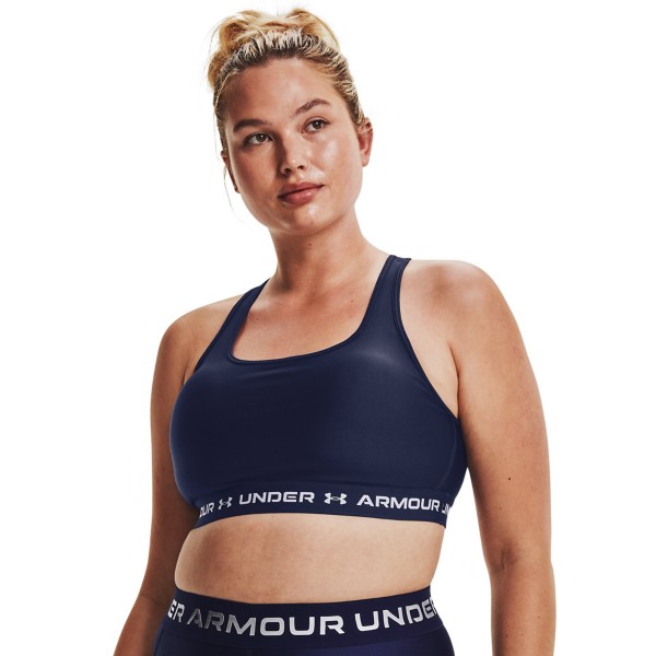 Women's Under Armour Crossback Mid Sports Bra 2XLarge Midnight Navy