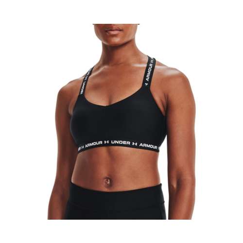 Under Armour Women's Crossback Low Sports Bra, (025) Castlerock