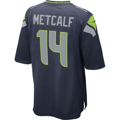 DK Metcalf Authentic Signed Neon Green Pro Style Jersey BAS Witnessed