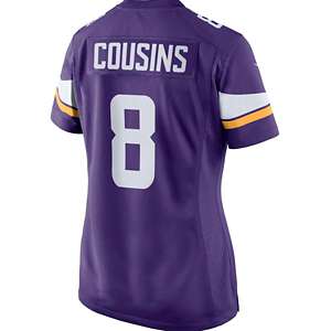 Nike / Youth Minnesota Vikings Kirk Cousins #8 Logo Purple T-Shirt