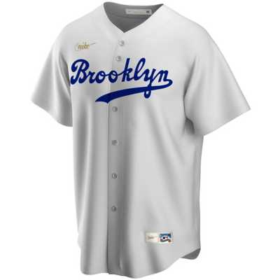 ) NIKE Brooklyn LA Dodgers Jackie Robinson #42 Cooperstown Jersey White  (L-XXL)