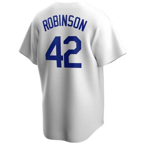 Nike Men's Jackie Robinson White Brooklyn Dodgers Home Cooperstown Collection Player Jersey