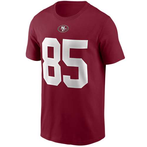 Men's Nike George Kittle Scarlet San Francisco 49ers Name & Number T-Shirt Size: Medium