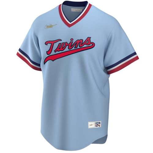 Men's Majestic Minnesota Twins #34 Kirby Puckett Authentic Light Blue  Cooperstown Throwback MLB Jersey