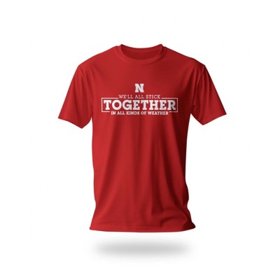 Blue 84 Nebraska Cornhuskers Stick Together in all Kinds of Weather T-Shirt