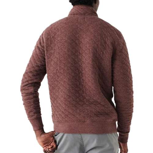Men's Faherty Epic Quilted Fleece 1/4 Snap Pullover