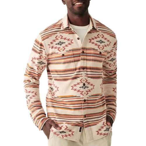 Men's Faherty Doug Good Feather Knit Alpine Dress Shirt