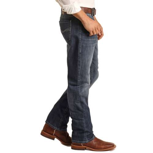 Men's Rock & Roll Denim Stackable Relaxed Fit Bootcut Jeans