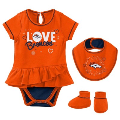 NFL Denver Broncos Logo Baby Bodysuit 24 Months / Orange