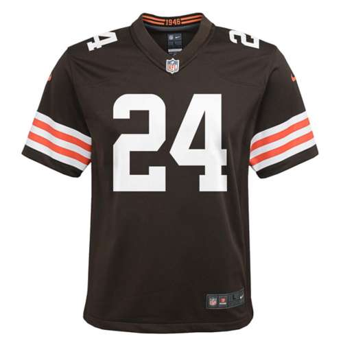 Nike Youth Cleveland Browns Nick Chubb #24 White Game Jersey