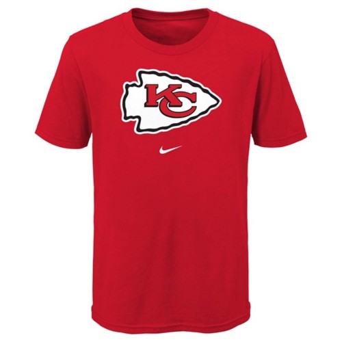 Youth Nike Red Kansas City Chiefs Logo T Shirt Size Large