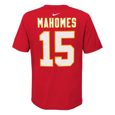 Nike Men's Kansas City Chiefs Patrick Mahomes #15 Black T-Shirt