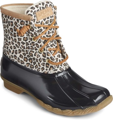 cheetah print duck boots