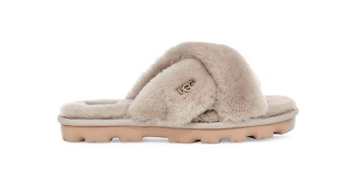 women's fuzzette slide sandals