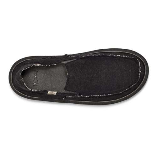 Sanuk Kids Vagabond Boys Loafer, Black, 5 M US Big