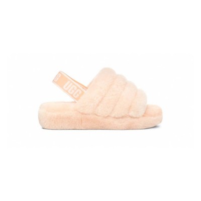 women's ugg fluff slide slippers