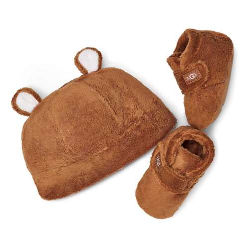 Infant Buffalo Bills Shearling Ears Hat & Mittens Set