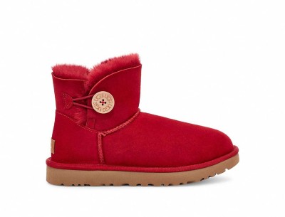 red uggs with rope bow