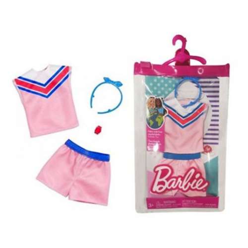 Barbie Gym Bag, Sunglasses, Frisbee, Earrings, Pillow, Mirror & Brush,  Stickers