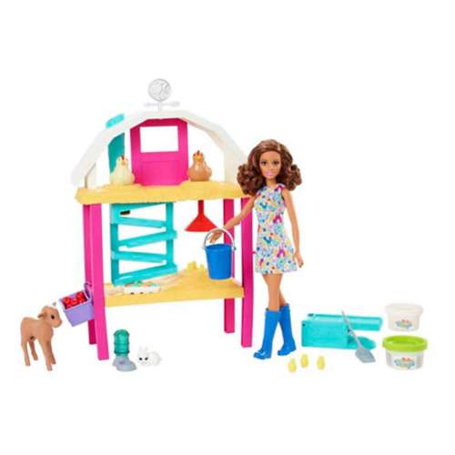 Barbie Hatch & Gather Egg Farm with Animals Playset