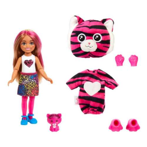 Barbie Cutie Reveal Chelsea Doll And Accessories Jungle Series - Touca