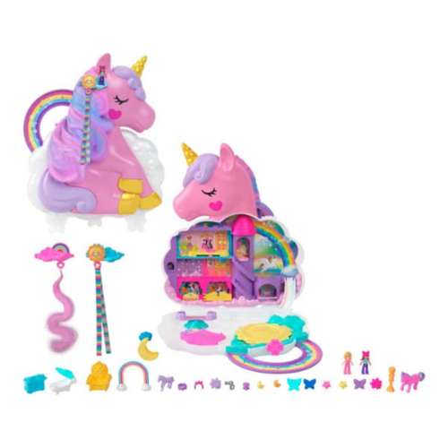 Polly Pocket Rainbow Unicorn Playset