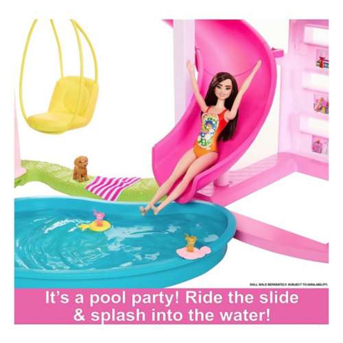 Barbie poops deals in the pool