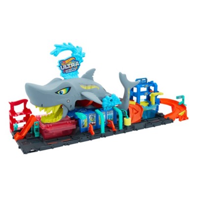 hot wheels ultra shark car wash set