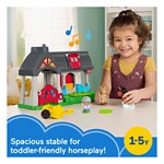 Little People Friendly Horses Stable Toddler Playset with Sounds - Thumbnail 2 of 6