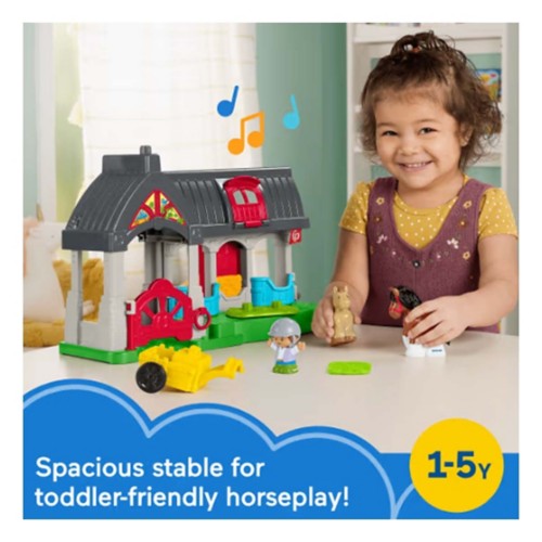 Little People Friendly Horses Stable Toddler Playset with Sounds - Primary Image