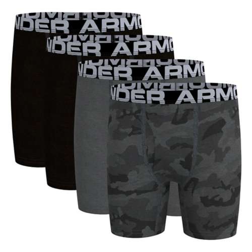 Boys' Under Armour 4 Pack Boxer smoke