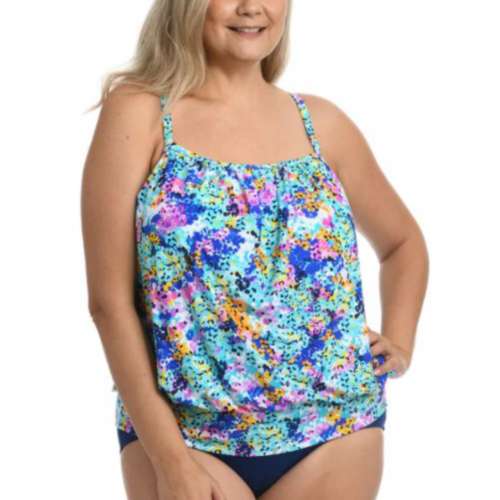 Women's Maxine Plus Size Blouson Swim Tankini