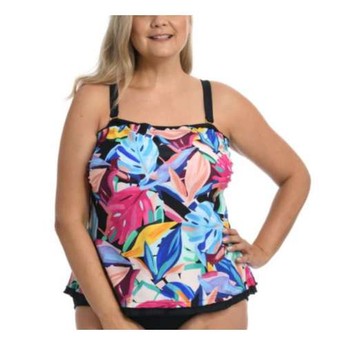 Women's Maxine Plus Size Ruffled Swim Tankini