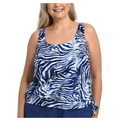 Women's Maxine Plus Size Banded Scoop Blouson Swim Tankini