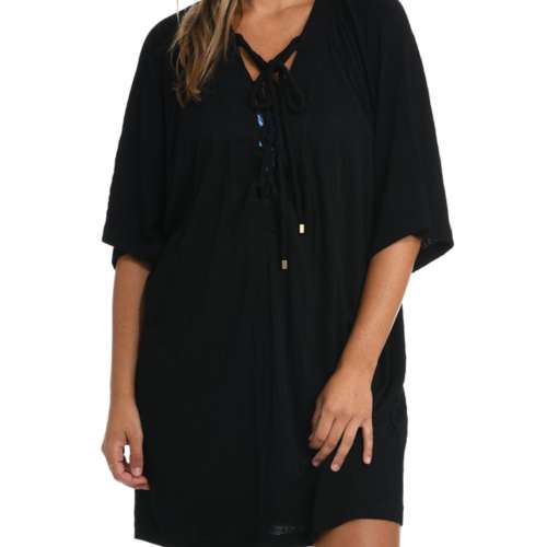 Women's 24th & Ocean Lace Up Dress Swim Cover Up