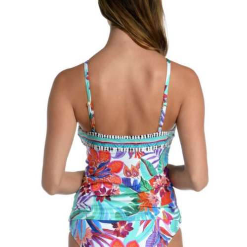 Women's La Blanca High Neck Keyhole Tankini