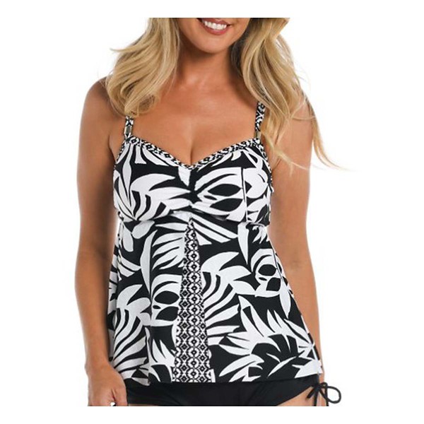 Women's 24th & Ocean Antigua Leaf Fly Away Tankini product image