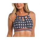 Women's 24th & Ocean High Neck Cutout Swim Bikini Top