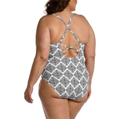 Women's La Blanca Plus Size Breeze Strappy Back One Piece Swimsuit