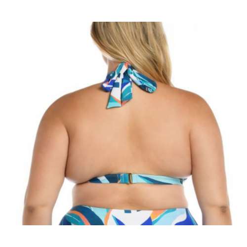 Women's La Blanca Plus Size Banded Tall Triangle Swim Bikini Top