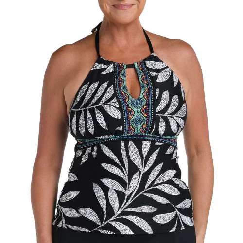 High neck keyhole on sale tankini