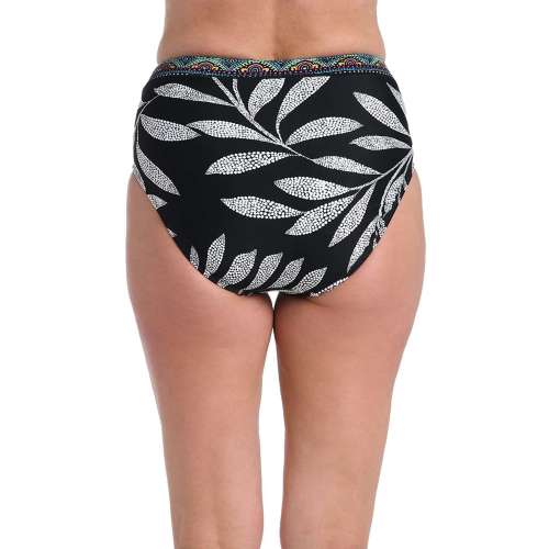 Women's 24th & Ocean Mosaic Leaf High Waist Swim Bottoms