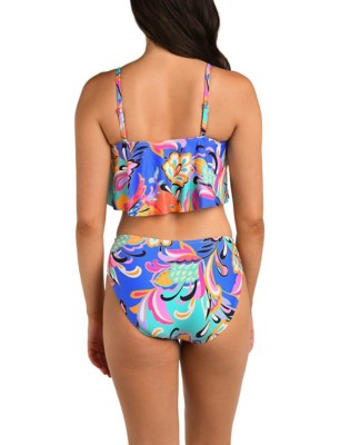 Women's 24th Ocean Handkerchief Flounce Swim Bikini Top